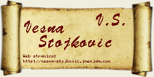 Vesna Stojković vizit kartica